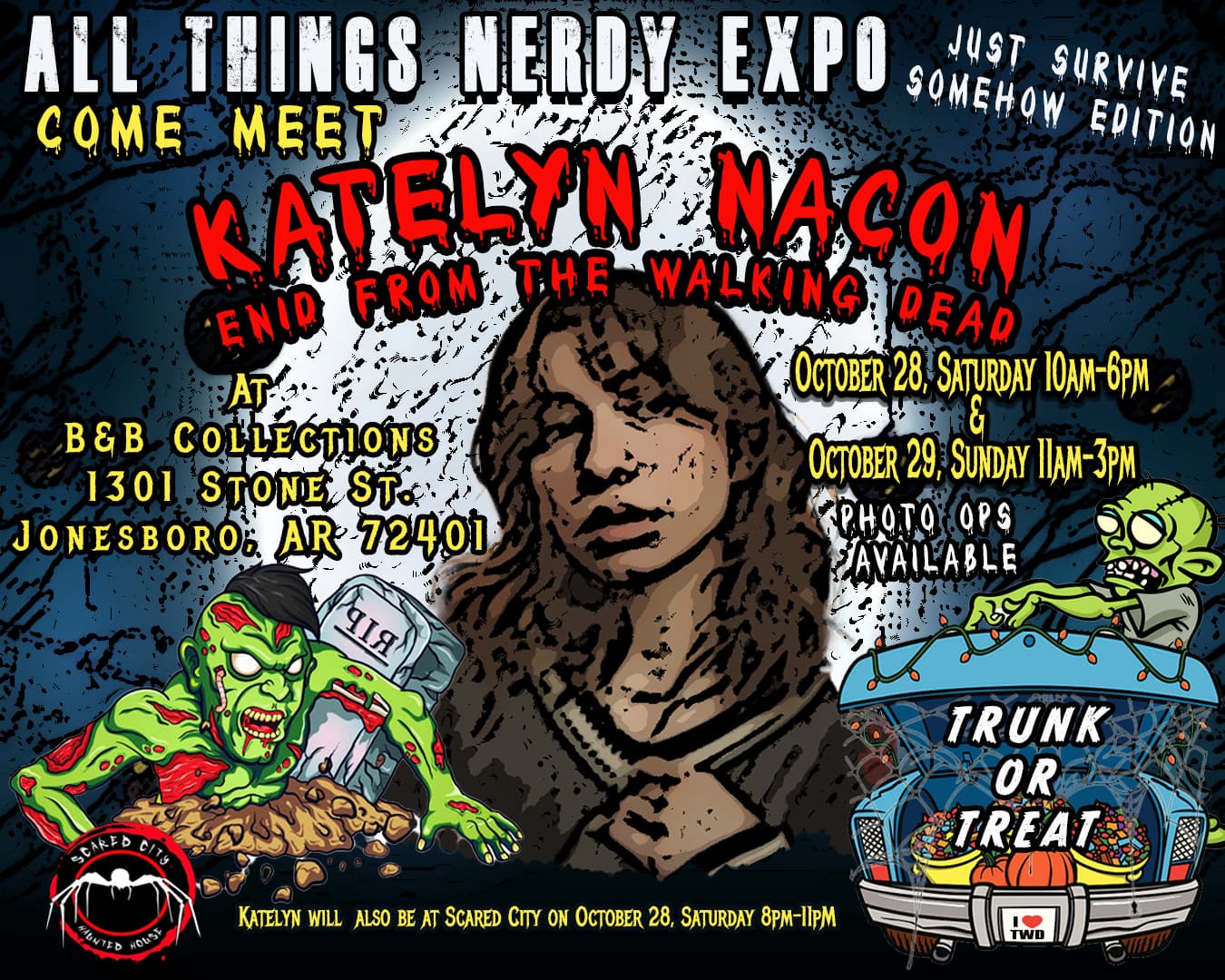 All Things Nerdy Expo: Trunk or Treat featuring special guest Katelyn Nacon