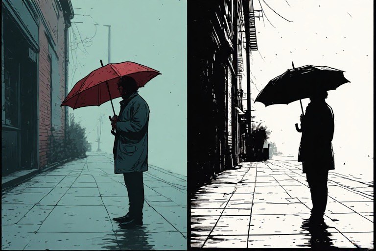 Gambar pendamping artikel: Warna dan Hitam Putih dalam Komik: Perbedaan Pengalaman Visual