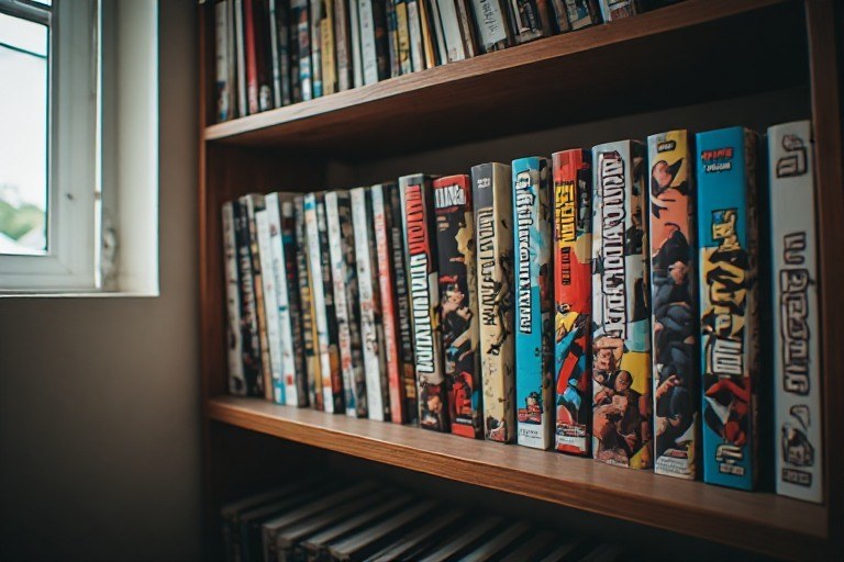 Gambar pendamping artikel: Memilih Susunan Komik di Rak: Berdasarkan Seri, Kreator, atau Penerbit?