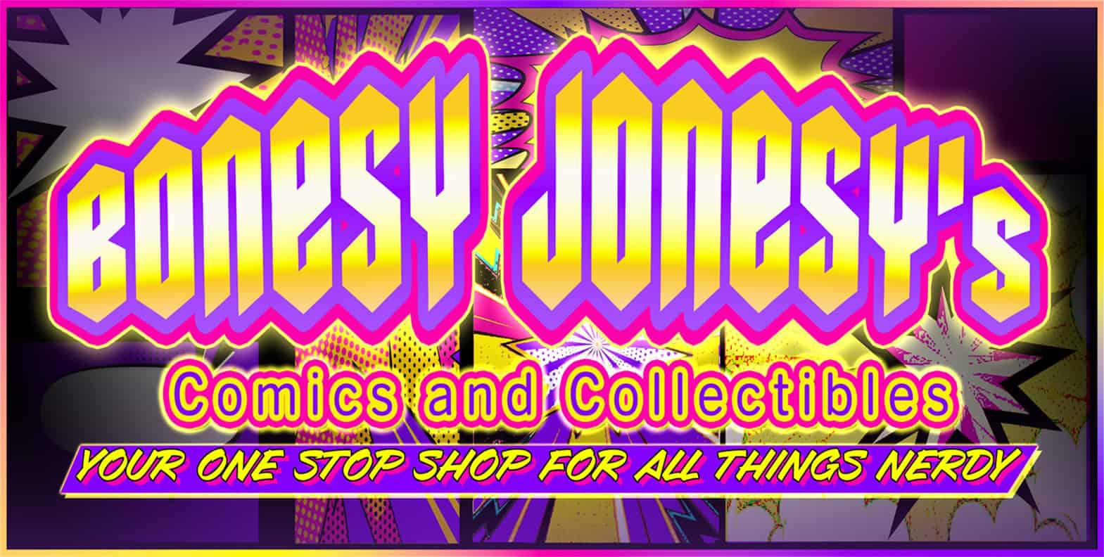 Bonesy Jonesy's Comics and Collectibles logo